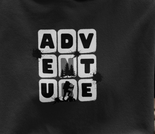 “Adventure Awaits” Unisex Heavyweight Hoodie