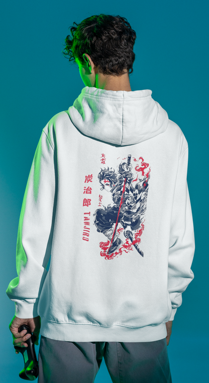 Demon Slayer Fight Scene Hoodie | Unisex Oversized Hoodie