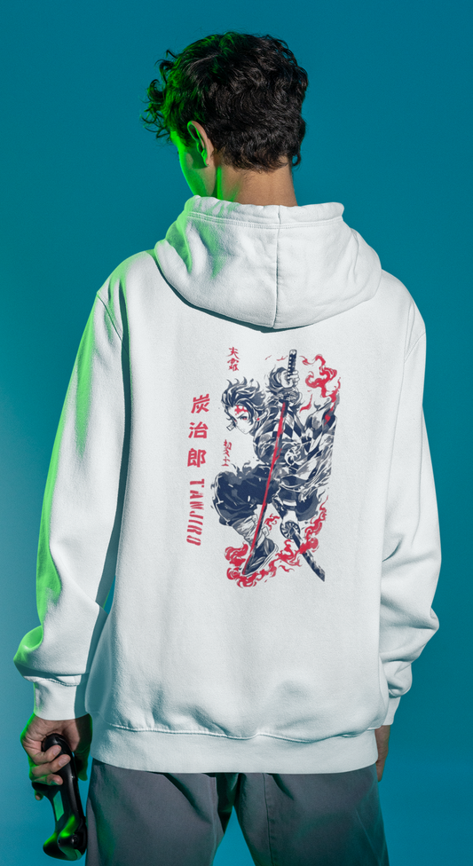 Demon Slayer Fight Scene Hoodie | Unisex Oversized Hoodie