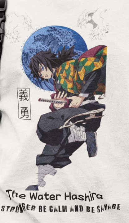 “The Water Hashira” Unisex Oversized Tee | Demon Slayer Edition