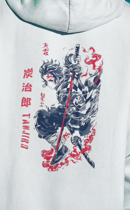 Demon Slayer Fight Scene Hoodie | Unisex Oversized Hoodie
