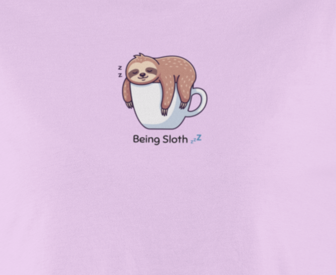 Being Sloth 💤. Baby Tee | Embroidery Edition🪡