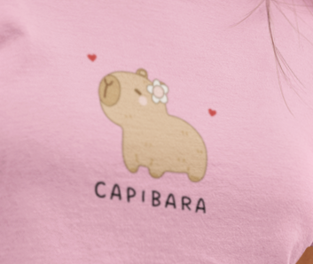 “CAPIBARA” Women’s Crop Top | Embroidered Edition