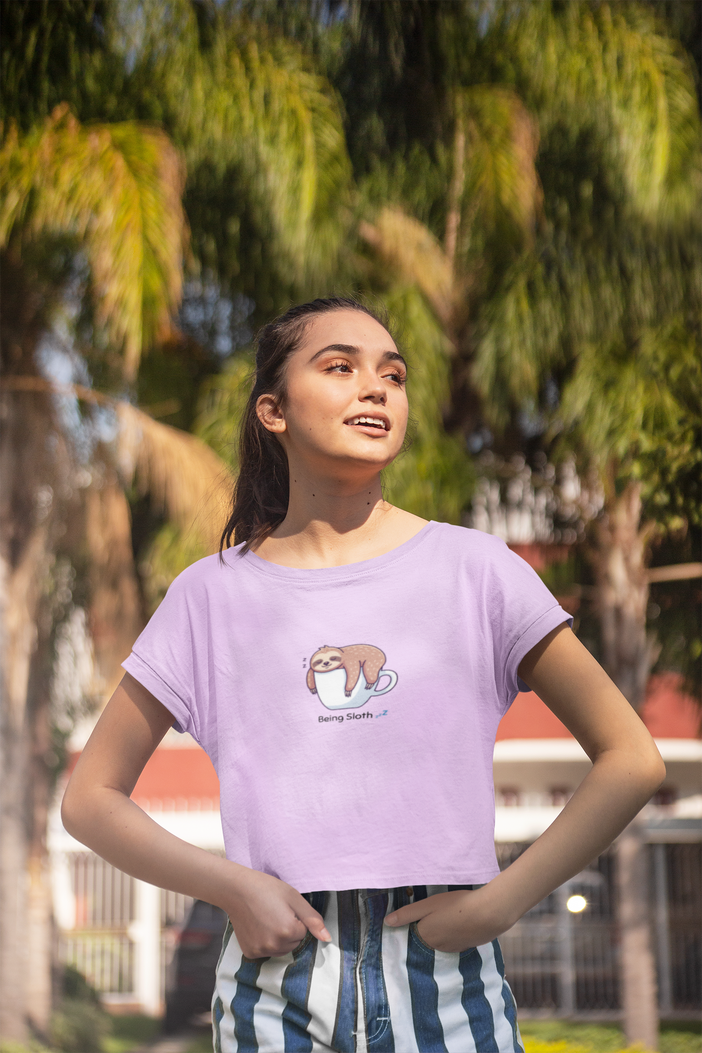 Being Sloth 💤. Baby Tee | Embroidery Edition🪡