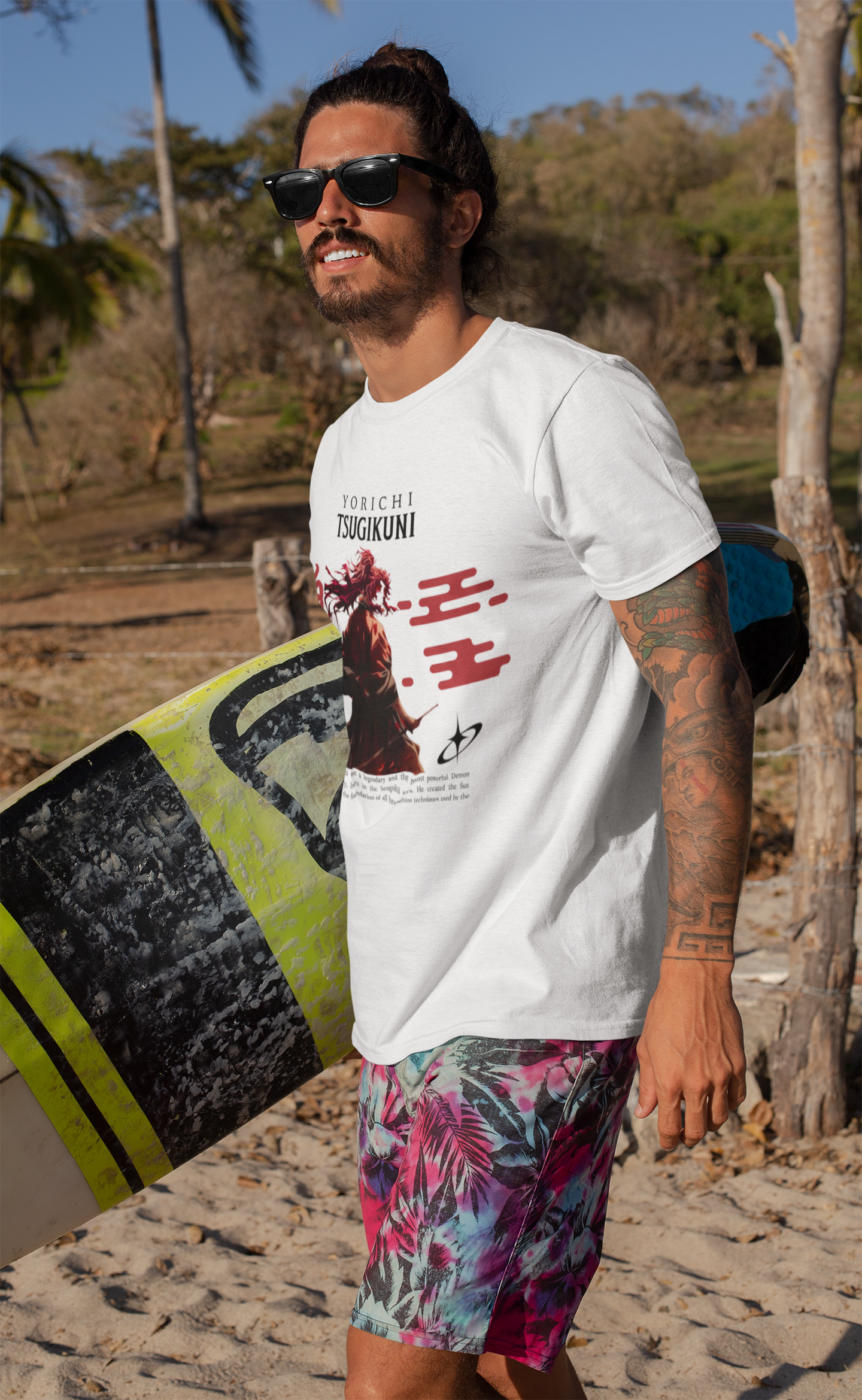 Samurai Printed Unisex Classic Crew T-Shirt